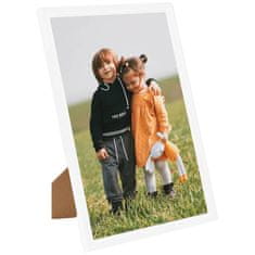 Vidaxl Foto okvirji 3 kosi stenski/namizni beli 50x70 cm MDF