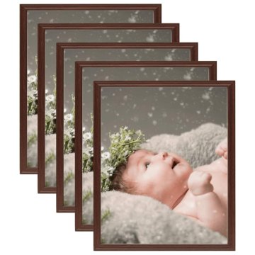 Vidaxl Foto okvirji 5 kosov namizni temno rdeči 21x29,7 cm