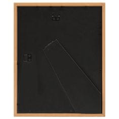 Vidaxl 3D foto okvirji 3 kosi hrast 28x35 cm za 4x(10x15 cm) slike