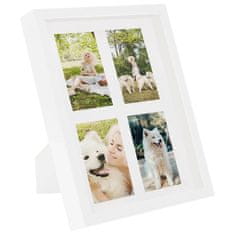 Vidaxl 3D foto okvirji 5 kosov beli 28x35 cm za 4x(10x15 cm) slike