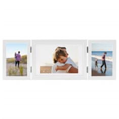 Greatstore 3-delni foto okvir bel 22x15 cm + 2x(10x15 cm)