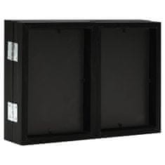 Vidaxl Okvir za fotografije, črn, 22x15 cm + 2 x (10x15 cm)