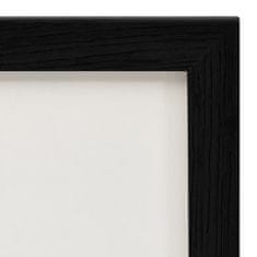 Greatstore Dvodelni okvir za fotografije, črn, 2 x (10x15 cm)
