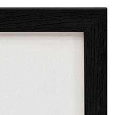 Greatstore Dvodelni okvir za fotografije, črn, 2 x (13x18 cm)