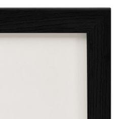Greatstore Dvodelni okvir za fotografije, črn, 2 x (21x29,7 cm)