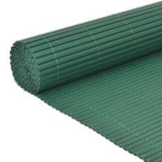 Vidaxl Dvostranska vrtna ograja 110x400 cm zelena