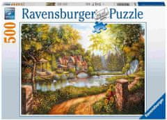 Ravensburger sestavljanka koča ob reki, 500 delčkov