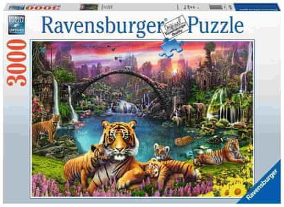 Ravensburger tigri v paradižu sestavljanka, 3000 delov