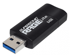 Patriot Supersonic Rage Lite USB 3.2 spominski ključ, 64 GB, 120MB/s (PEF64GRLB32U)