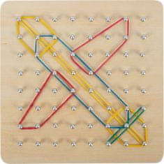 Small foot majhna noga Lesena deska Geoboard