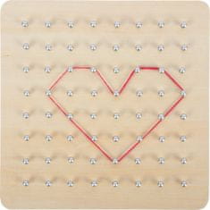 Small foot majhna noga Lesena deska Geoboard