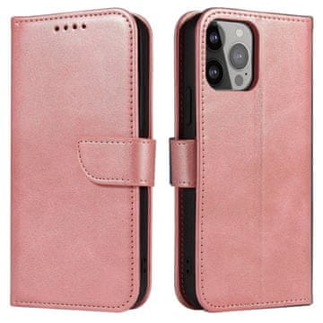 MG Magnet knjižni usnjeni ovitek za Xiaomi Redmi K40 Pro / K40 / Poco F3 / Mi 11i, roza