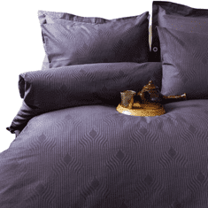 Issimo Luksuzna posteljnina iz žakarda BOTILO temno siva barva 200x220/4*50x70