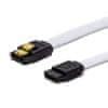 Kabel SATA III 50cm pleteni beli
