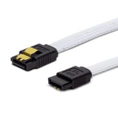 SAVIO Kabel SATA III 50cm pleteni beli