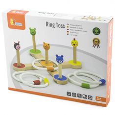 Viga Toys Lesena igra metanje obročev Živali Viga Toys