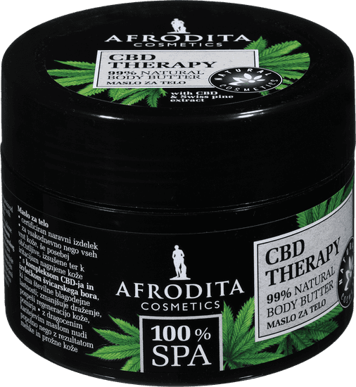Kozmetika Afrodita 100 % SPA CBD maslo za telo, 200 ml