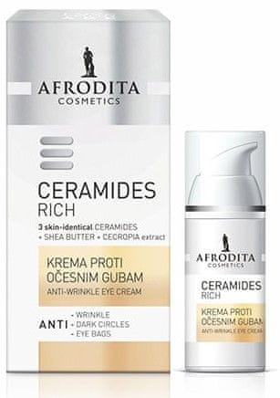 Kozmetika Afrodita Ceramides Rich krema za oči, 15 ml