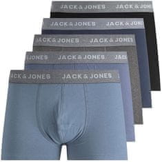 Jack&Jones 5 PAKET - moške boksarice JACSERGE 12208821 Navy Blaze r (Velikost M)