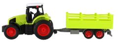 Teddies RC traktor z vleko, 38 cm, 27 MHz