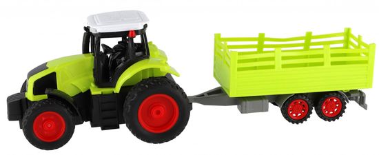 Teddies RC traktor z vleko, 38 cm, 27 MHz