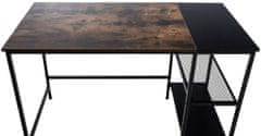 BHM Germany Pisalna miza Oviedo, 120 cm, črna / rjava