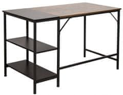 BHM Germany Pisalna miza Ocala, 120 cm, črna / rjava