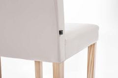 BHM Germany Jedilni stol Ina, sintetično usnje, kremasta barva