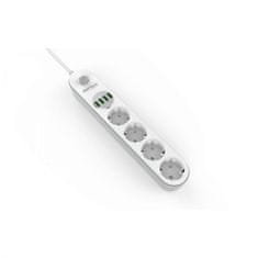 Kraft&Dele 2m električni razdelilec 4x USB polnilec