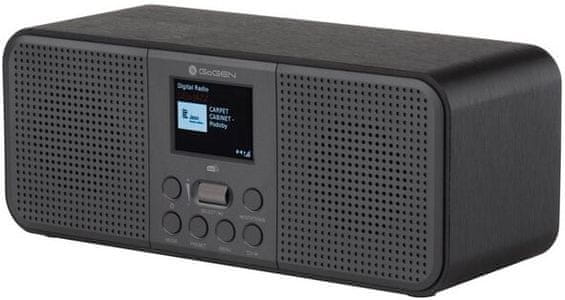 radijski sprejemnik GoGEN DAB 800 BTC, Bluetooth, LCD zaslon, DAB FM tuner za poslušanje radia,  vgrajeni zvočniki, izhod za slušalke, omrežno napajanje