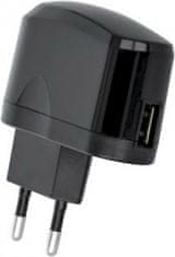 setty. USB omrežni polnilnik, 2 A, črn (GSM029037)