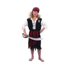 TomatShop Piratka črna otroški kostum, M