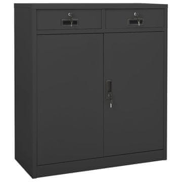 Vidaxl vidaXL Pisarniška omara antracit 90x40x102 cm jeklo
