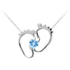 Preciosa Nežna srebrna ogrlica New Love s kubičnim cirkonijem Preciosa 5191 67