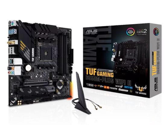 ASUS TUF Gaming B550M-PLUS WiFi II osnovna plošča, DDR4, AM4, microATX (90MB19Y0-M0EAY0)