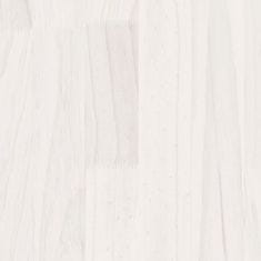 Vidaxl Posteljni okvir bel iz trdnega lesa 180x200 cm 6FT