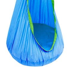Vidaxl Viseča mreža za otroško gugalnico modra 80 kg