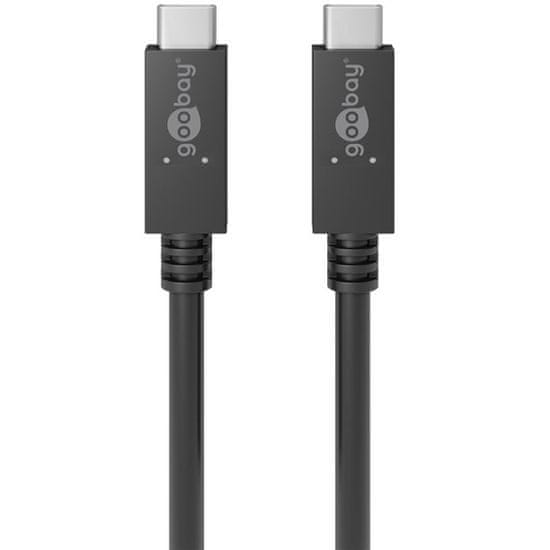 Goobay napajalni in sinhronizacijski kabel, USB-C (M) / USB-C (M), 1m, 100W, PD (49255)
