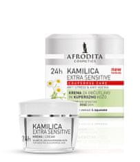 Kozmetika Afrodita Extra Sensitive 24 h krema za občutljivo kožo, kamilica, 50 ml