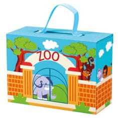 Bino Potovalni kovček z živalmi iz živalskega vrta