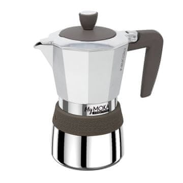 Pedrini Kafetiera My Moka za 6 skodelic / siv ročaj / aluminij / indukcija