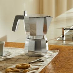 Alessi Moka kafetiera espresso za 6 skodelic / siv ročaj / aluminij