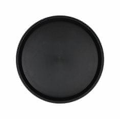 Andrea Fontebasso Show plate rubber pladenj 41xh2,8cm okrogel non-slip črn