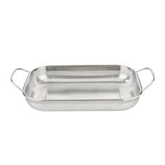 Eva Pravokotno cedilo z dvema ročajema 38x28xh5,5cm / inox