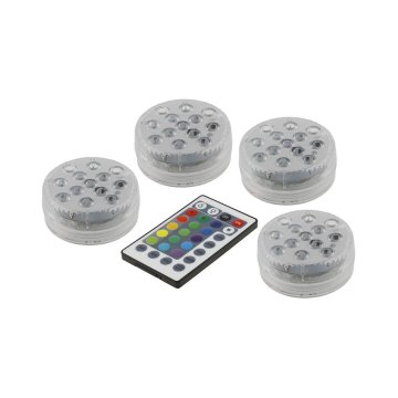 CT Set 4 vodotesnih RGB LED svetilk za bazen z daljinskim upravljalnikom IP68