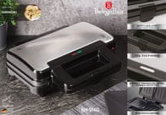 Berlingerhaus Aparat za pripravo sendvičev z neprijemljivo površino 900 W Black Silver Collection BH-9140