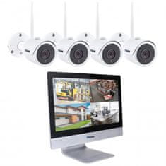 Secutek Sistem kamer WiFi SLG-WIFI3604M4FE200 - 4x 2MP kamera, 12" NVR