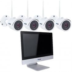 Secutek Sistem kamer WiFi SLG-WIFI3604M4FE200 - 4x 2MP kamera, 12" NVR