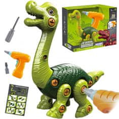 WOOPIE  Dinozaver Twisting Construction Set + vrtalnik 31 el.