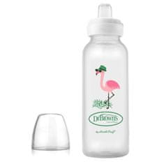 Dr.Brown´s Otroška steklenička 250 ml, ki ne kaplja - flamingo